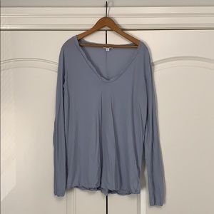 ❤️James Perse Long Sleeve Tee Shirt Top Blue M